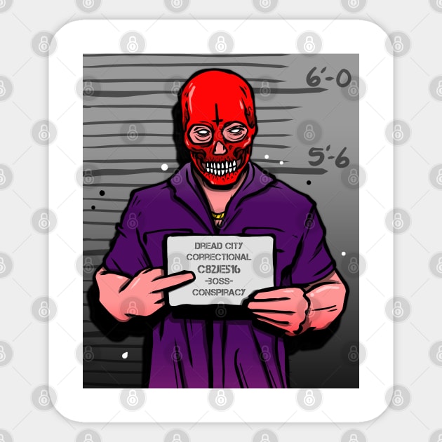 BOSS MUGSHOT Sticker by Ohhmeed